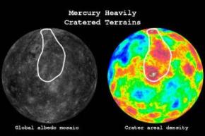 Поверхность Меркурия примерно на 500 миллионов лет моложе самой планеты