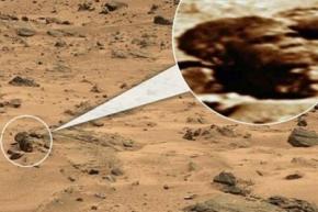 На Марсе обнаружили голову каменного президента США Обамы