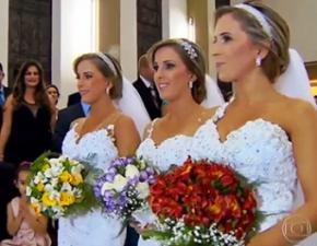 Тройняшки из Бразилии вышли замуж в один день